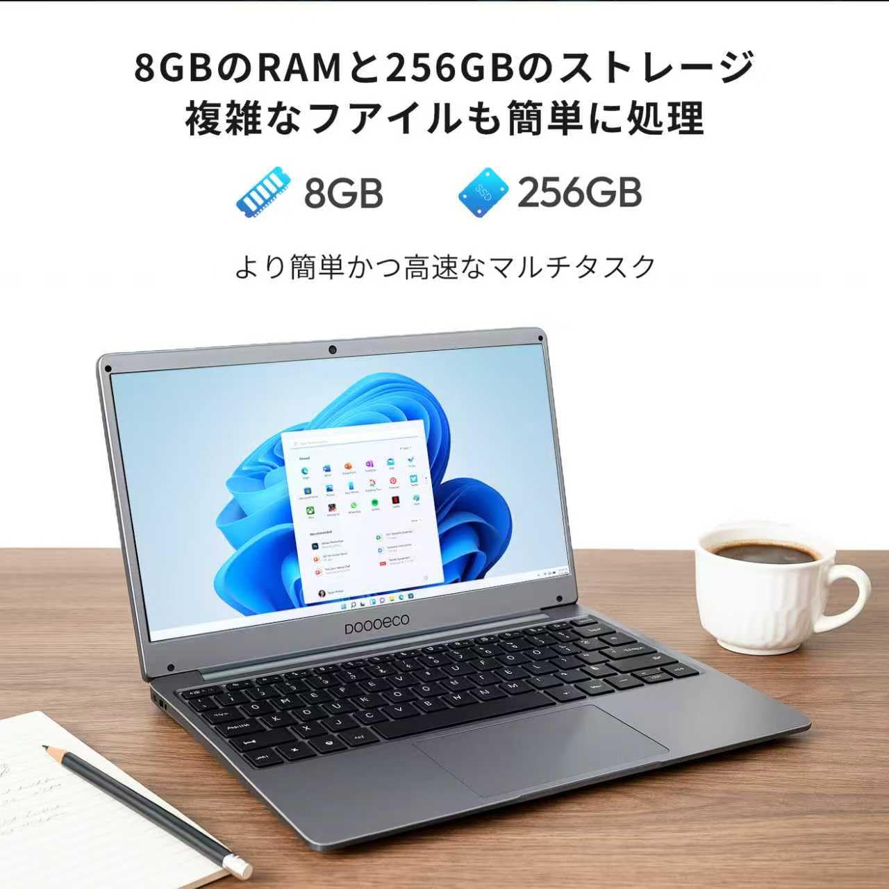 Amazon.co.jp: ZUI-TEC 14インチノートパソコン, FHD IPSディスプレイ